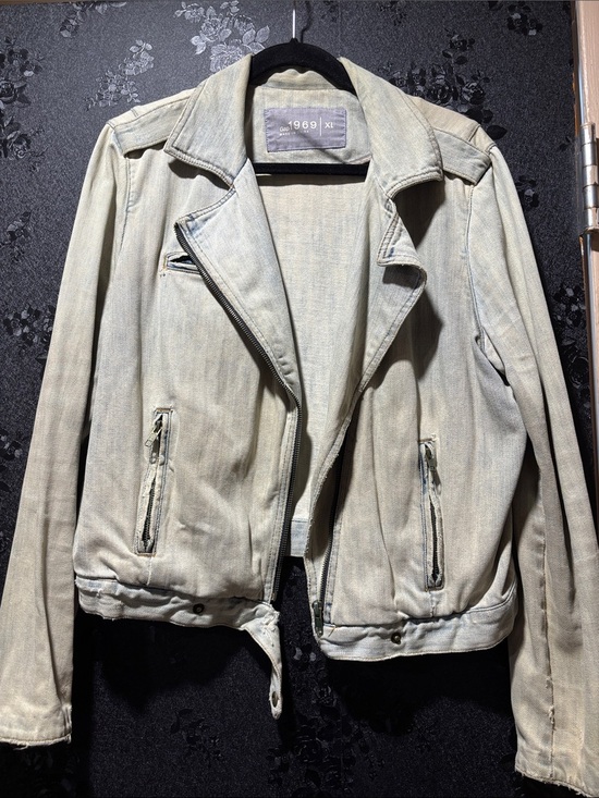 Gap 1969 Jackets & Blazers - Gap 1969 Vintage Wash Denim Moto Jacket - Limited Edition